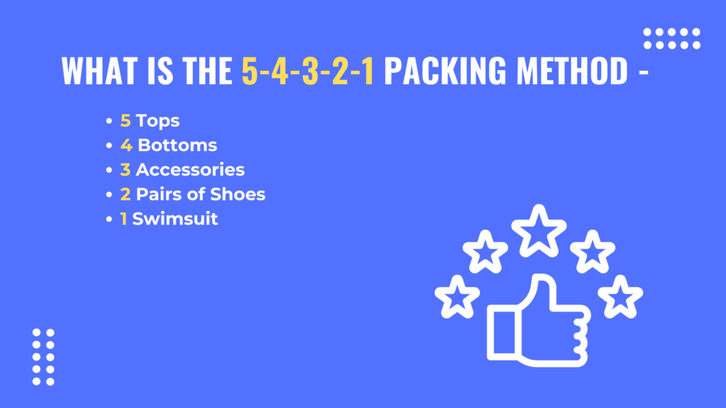 What is the 5-4-3-2-1 Packing Method?